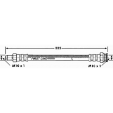 FBH6776 FIRST LINE Тормозной шланг