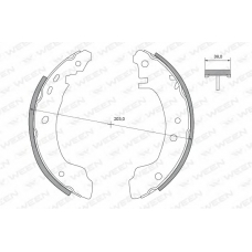 152-2144 WEEN Комплект тормозных колодок