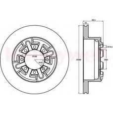 562469B BENDIX Тормозной диск