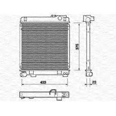 350213700000 MAGNETI MARELLI Радиатор, охлаждение двигателя