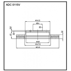 ADC 0115V Allied Nippon Гидравлические цилиндры