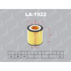 LO-1922 LYNX Фильтр масляный