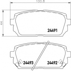 8DB 355 012-971 HELLA PAGID Комплект тормозных колодок, дисковый тормоз