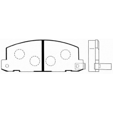 J PA-901AF JAPANPARTS Комплект тормозных колодок, дисковый тормоз