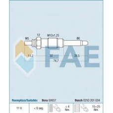 74143 FAE Свеча накаливания