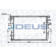030M52 JDEUS Радиатор, охлаждение двигателя