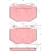 GDB1575 TRW Комплект тормозных колодок, дисковый тормоз