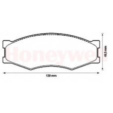 572312B BENDIX Комплект тормозных колодок, дисковый тормоз