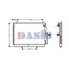 122910N AKS DASIS Конденсатор, кондиционер