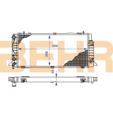 2110243 BEHR Radiator