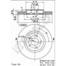 BS 8478 BRECO Тормозной диск