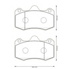 573383B BENDIX Комплект тормозных колодок, дисковый тормоз