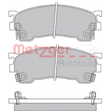 1170183 METZGER Комплект тормозных колодок, дисковый тормоз