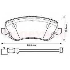 573116B BENDIX Комплект тормозных колодок, дисковый тормоз