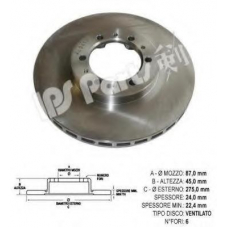 IBT-1599 IPS Parts Тормозной диск