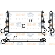 8ML 376 760-601 HELLA Интеркулер