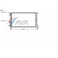 FT2051 AVA Радиатор, охлаждение двигателя