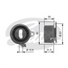 T41244 GATES Натяжной ролик, ремень грм