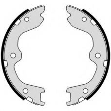 S 56 544 BREMBO Комплект тормозных колодок, стояночная тормозная с