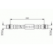 1 987 481 666 BOSCH Тормозной шланг