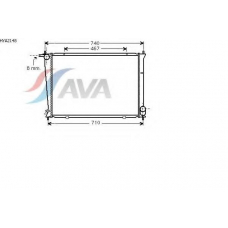 HYA2148 AVA Радиатор, охлаждение двигателя