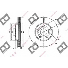 BD1415 DJ PARTS Тормозной диск