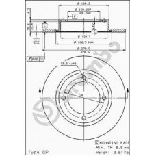 08.2134.10 BREMBO Тормозной диск