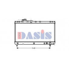 211690N AKS DASIS Радиатор, охлаждение двигателя