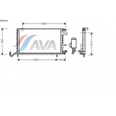 VW5118 AVA Конденсатор, кондиционер