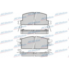 AC058287D AC Delco Комплект тормозных колодок, дисковый тормоз