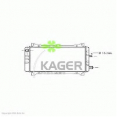 31-0309 KAGER Радиатор, охлаждение двигателя