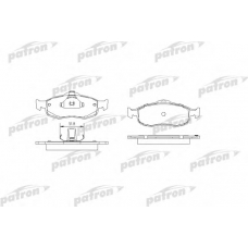 PBP884 PATRON Комплект тормозных колодок, дисковый тормоз