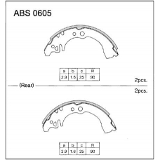 ABS0605 Allied Nippon Колодки барабанные