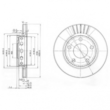 BG3785 DELPHI Тормозной диск