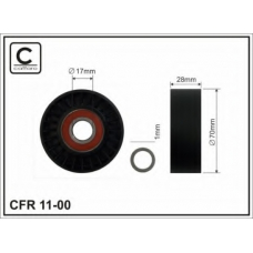 11-00 CAFFARO Натяжной ролик, поликлиновой  ремень