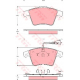 GDB1555<br />TRW<br />Комплект тормозных колодок, дисковый тормоз