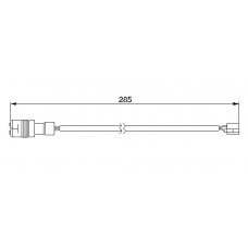 1 987 474 990 BOSCH Сигнализатор, износ тормозных колодок