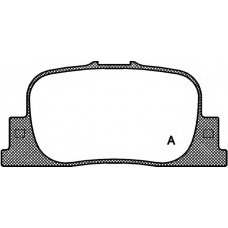 BPA0801.00 OPEN PARTS Комплект тормозных колодок, дисковый тормоз