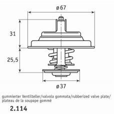2.114.87 BEHR Термостат, охлаждающая жидкость