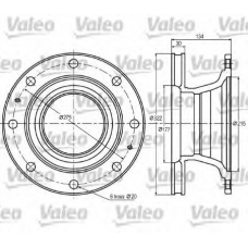 187004 VALEO Тормозной диск