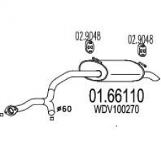 01.66110 MTS Глушитель выхлопных газов конечный