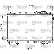 734256 VALEO Радиатор, охлаждение двигателя