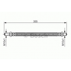 1 987 481 093 BOSCH Тормозной шланг