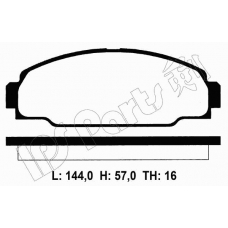 IBD-1266 IPS Parts Комплект тормозных колодок, дисковый тормоз