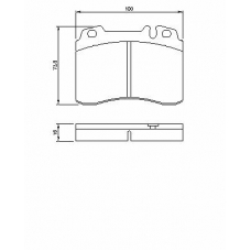 0 986 424 170 BOSCH Комплект тормозных колодок, дисковый тормоз