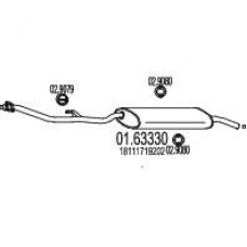 01.63330 MTS Глушитель выхлопных газов конечный