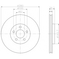 8DD 355 118-601 HELLA PAGID Тормозной диск