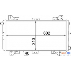 8MK 376 767-771 HELLA Радиатор, охлаждение двигателя