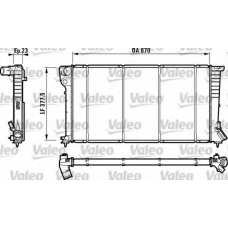 732517 VALEO Радиатор, охлаждение двигателя