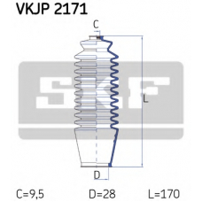 VKJP 2171 SKF Комплект пылника, рулевое управление